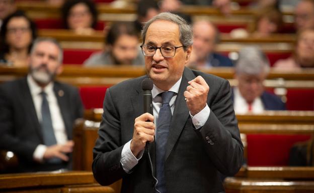 El Parlament pide a la Junta Electoral Central no inhabilitar a Torra y desestimar las peticiones de PP, Cs y Vox