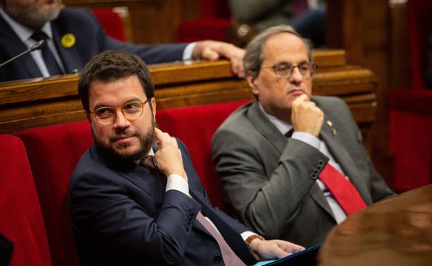 Torra y Aragonès se reúnen mañana para abordar el acuerdo ERC-PSOE