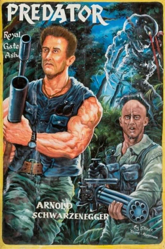 Carteles bizarros africanos para anunciar películas de Hollywood