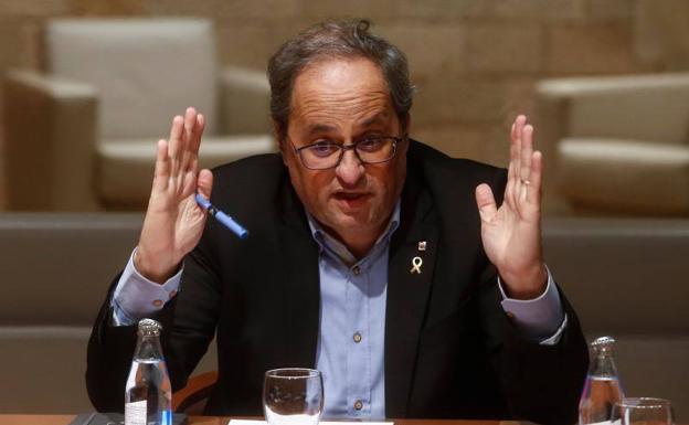 Torra reta al Supremo: «No echaremos marcha atrás, soy diputado y presidente»