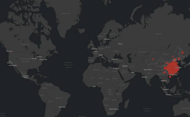 El avance del coronavirus en tiempo real
