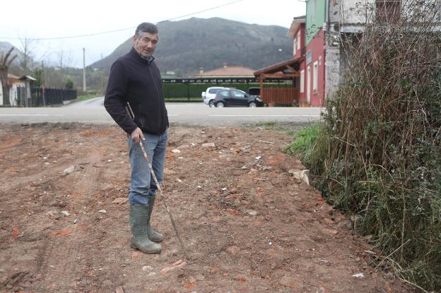 Hallan un proyectil de mortero durante unas obras en Margolles
