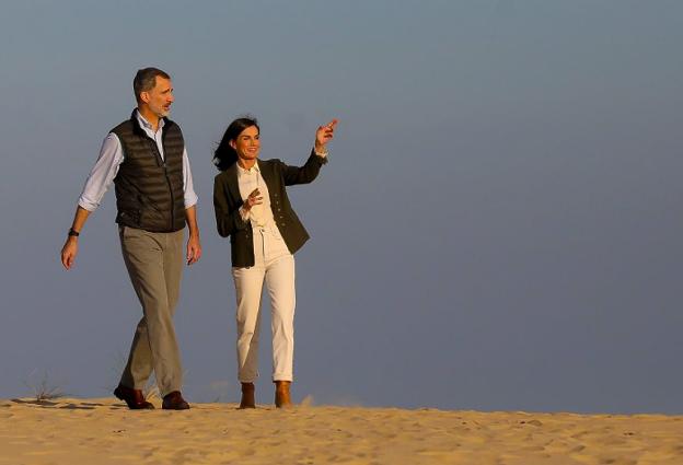 Los Reyes pasan el día de San Valentín en Doñana