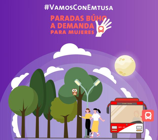 Gijón estrena las paradas 'antiacoso'