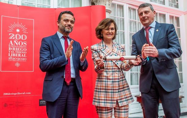 Calvo reivindica la «dignidad» del general Riego a los 200 años de su pronunciamiento