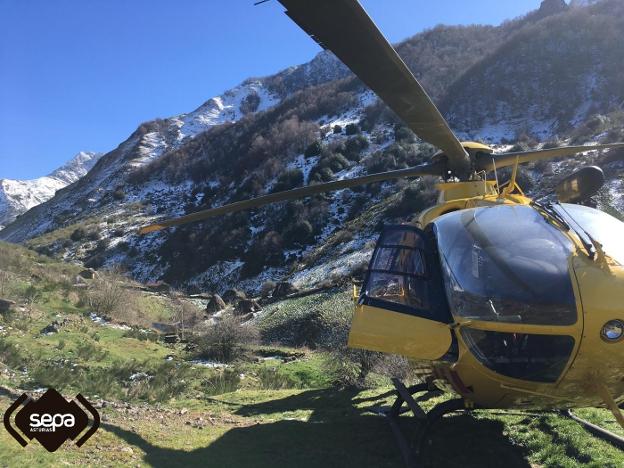 Muere de un infarto en Somiedo al buscar ayuda para su mujer, que se había roto una pierna