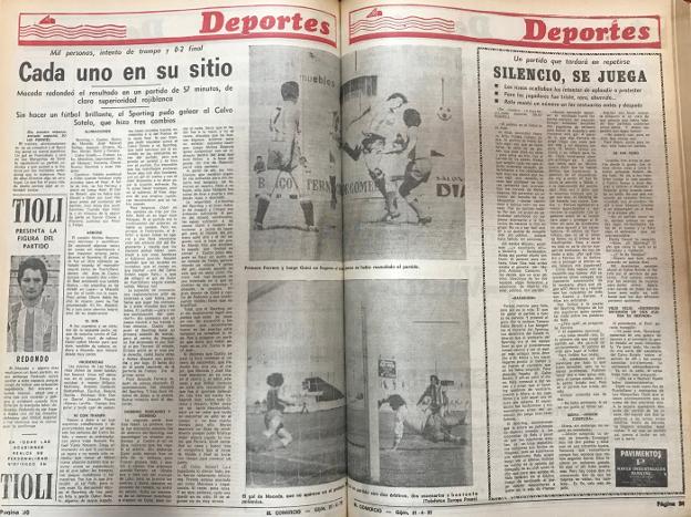 El Sporting jugó en 1977 un partido a puerta cerrada