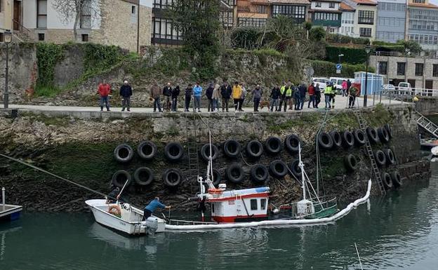 Recibe el alta el patrón del barco pesquero hundido esta madrugada en el puerto de Llanes