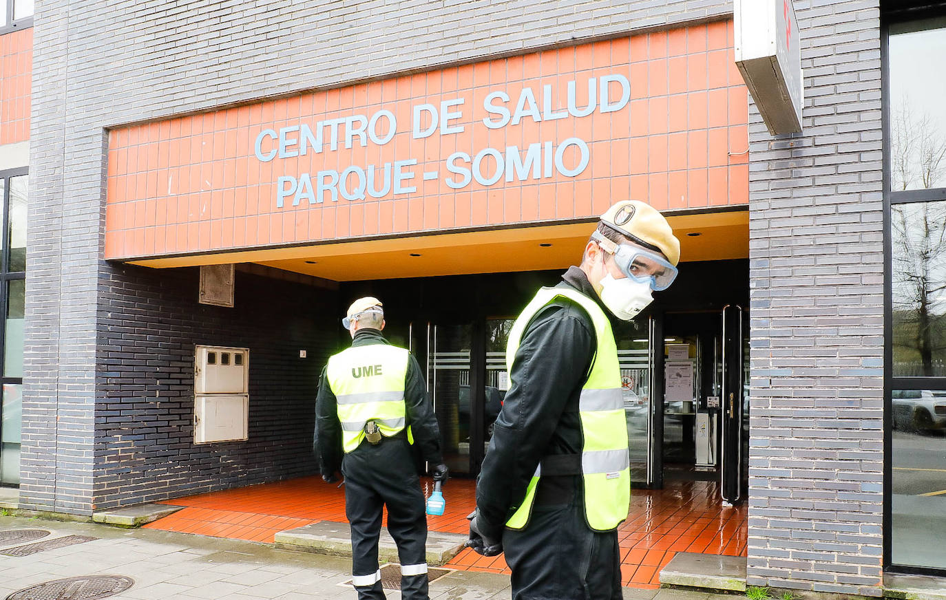 La UME se despliega en los centros de salud asturianos