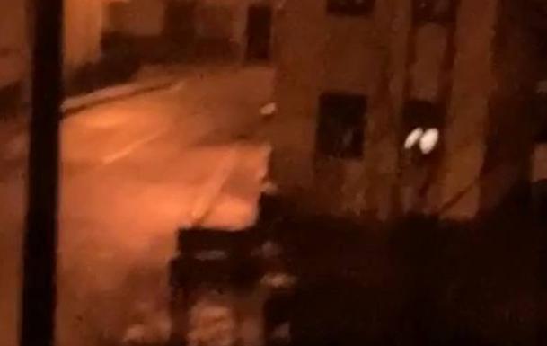 Un oso se pasea de noche por Cangas del Narcea en plena cuarentena