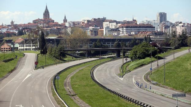 Oviedo registra «buena» calidad del aire gracias al descenso del tráfico