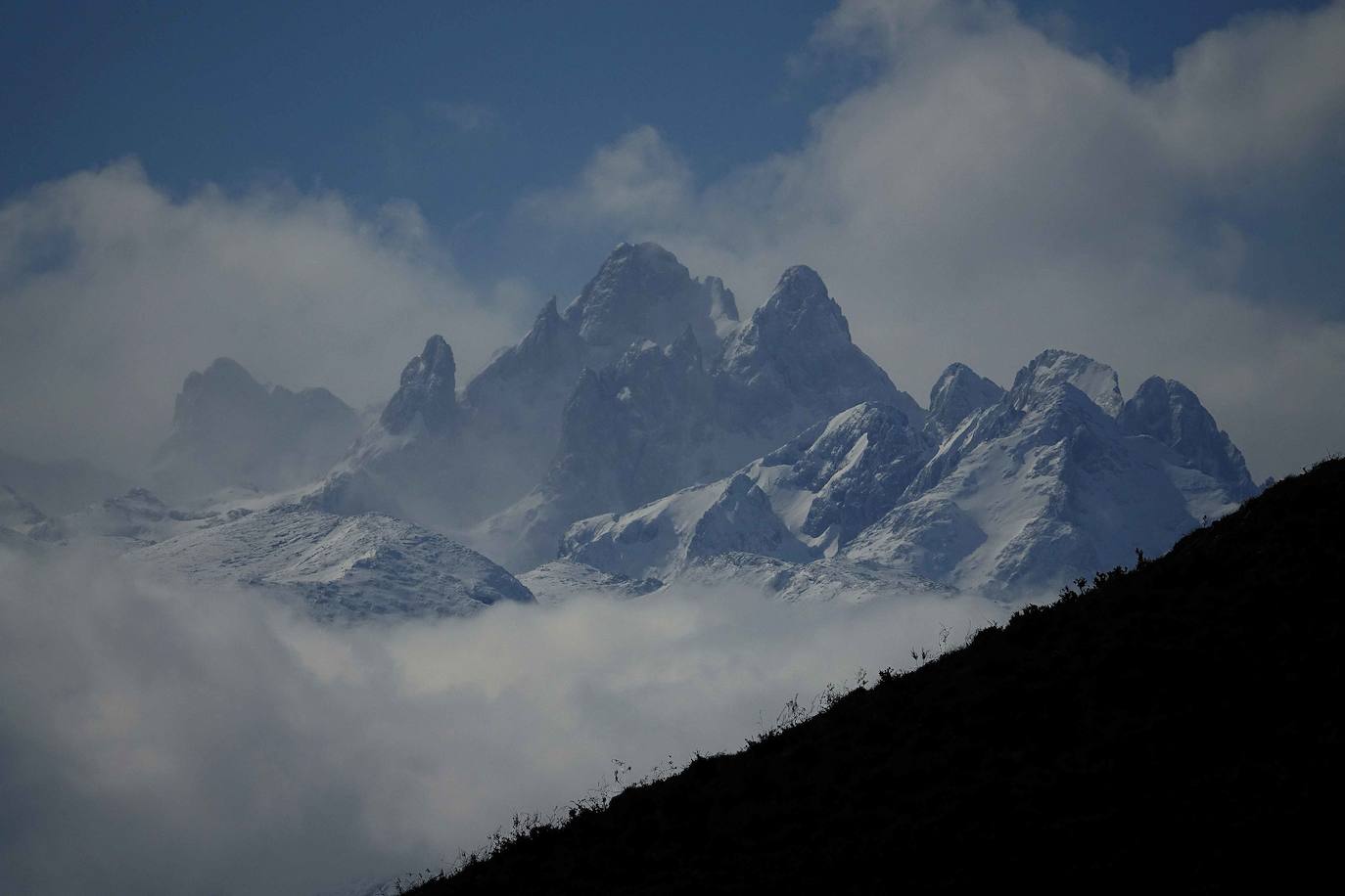 Asturias en abril, con nieve