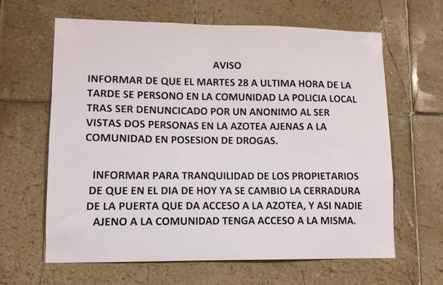 Sorprendidos consumiendo droga en la azotea del Bankunión