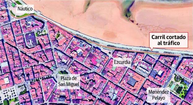 Cierra al tráfico un carril del Muro para facilitar los paseos ciudadanos manteniendo la distancia