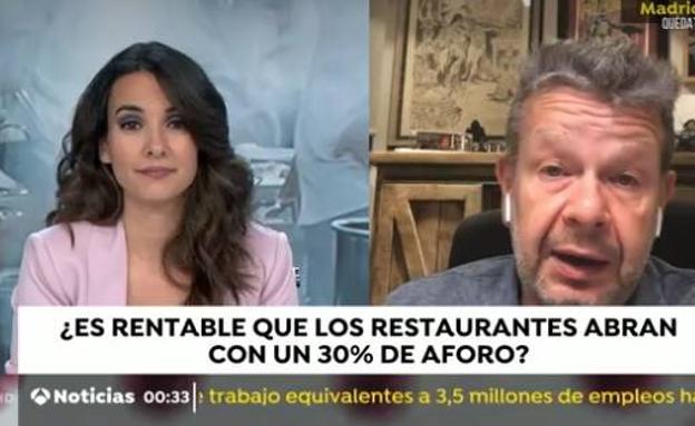 La reacción de Chicote al conocer los planes del Gobierno