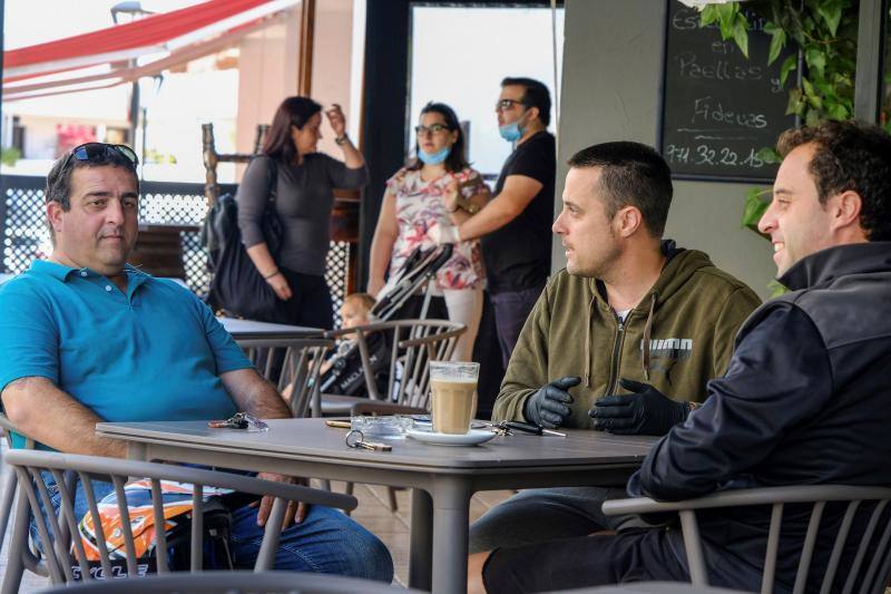 Fase uno: las terrazas vuelven a ocuparse en las islas