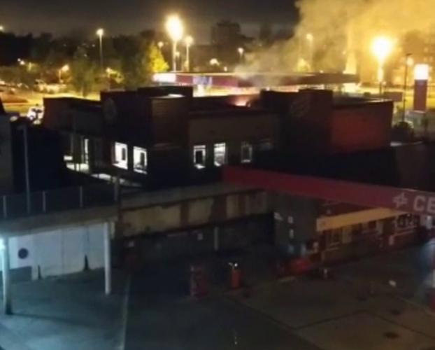 Nuevo incendio en el Burger King de Pumarín, en Gijón