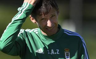 Cuco Ziganda, entrenador del Real Oviedo./E. A.