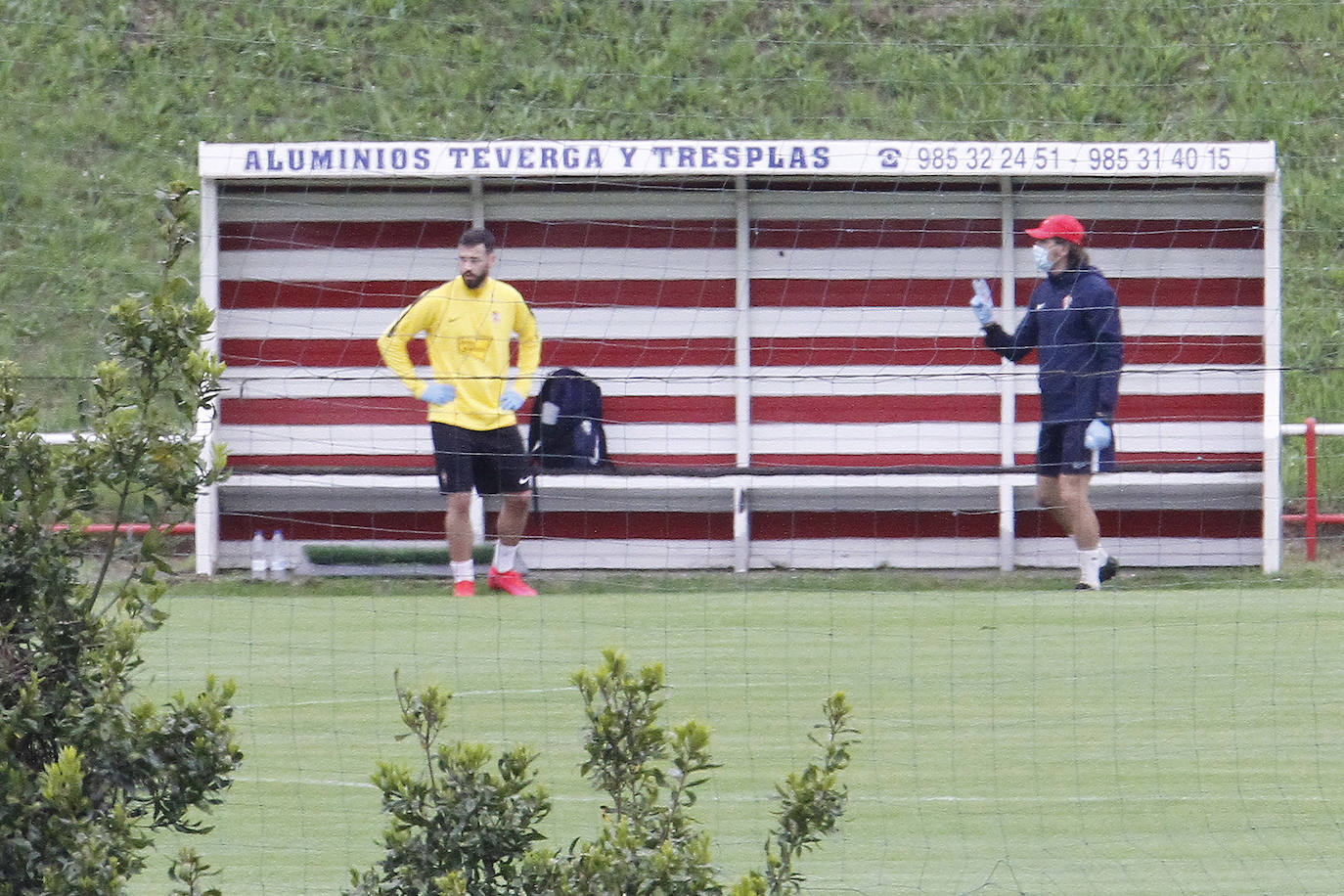 Entrenamiento del Sporting (13/05/2020)