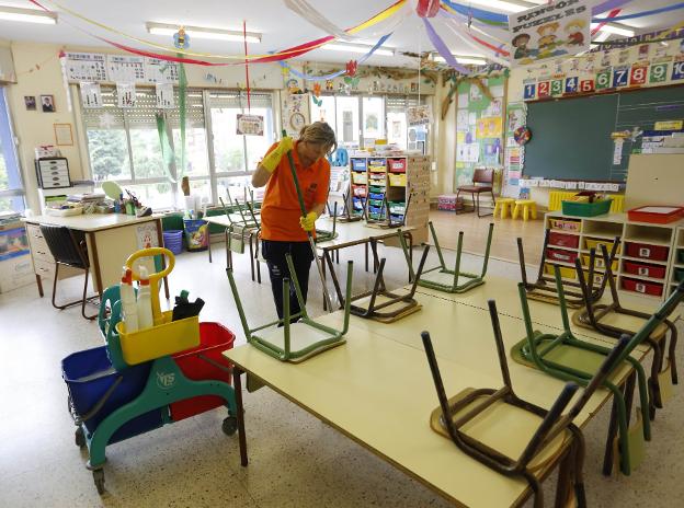 El próximo curso será 'on line' y presencial por turnos y con grupos de alumnos reducidos