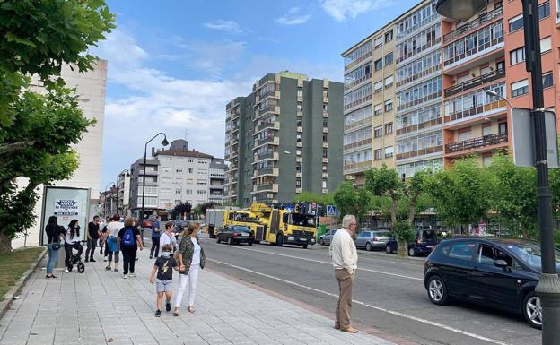 Susto en la avenida de Eysines de Piedras Blancas