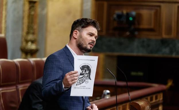 Rufián: «ERC no es socio del Gobierno, es socio del diálogo»