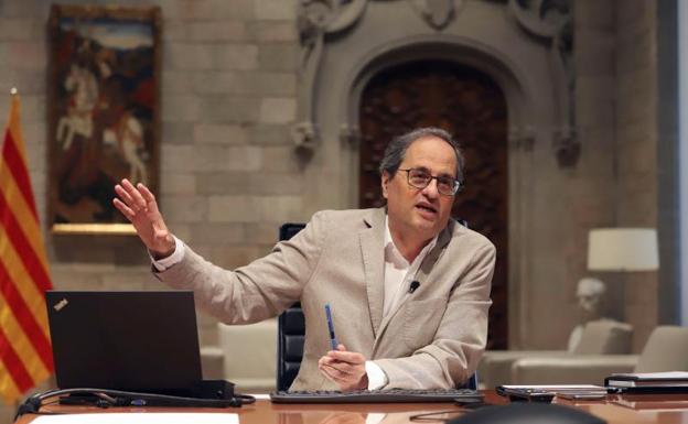 Torra acusa a Sánchez de «asfixiar» a Cataluña