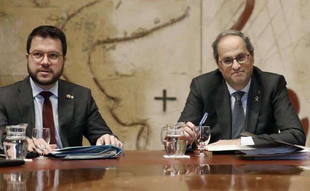 Torra y Aragonès rehúyen la crisis del Govern: «La gente pide soluciones, no elecciones»