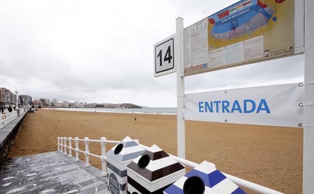 Las tres rampas de San Lorenzo y la escalera 1 de Poniente estarán abiertas para entrar y salir por ellas
