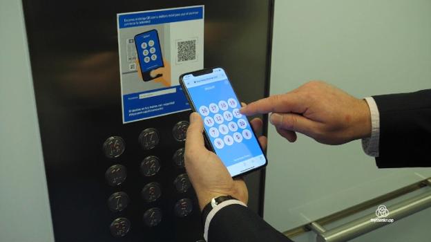 Thyssenkrupp desarrolla en Mieres una aplicación para usar el ascensor sin pulsar botones