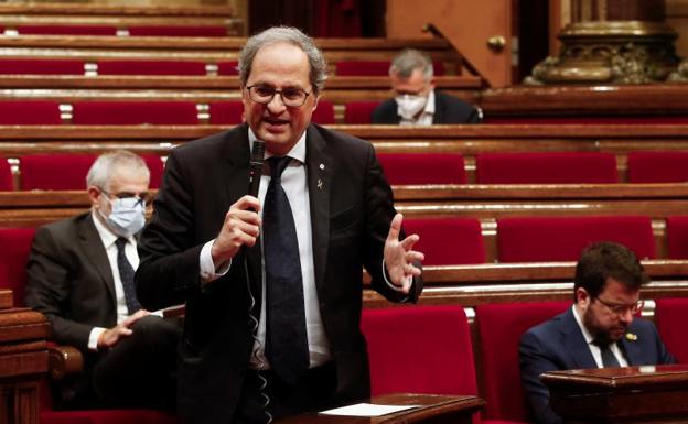 Torra toma el mando con la entrada de Cataluña en la nueva normalidad