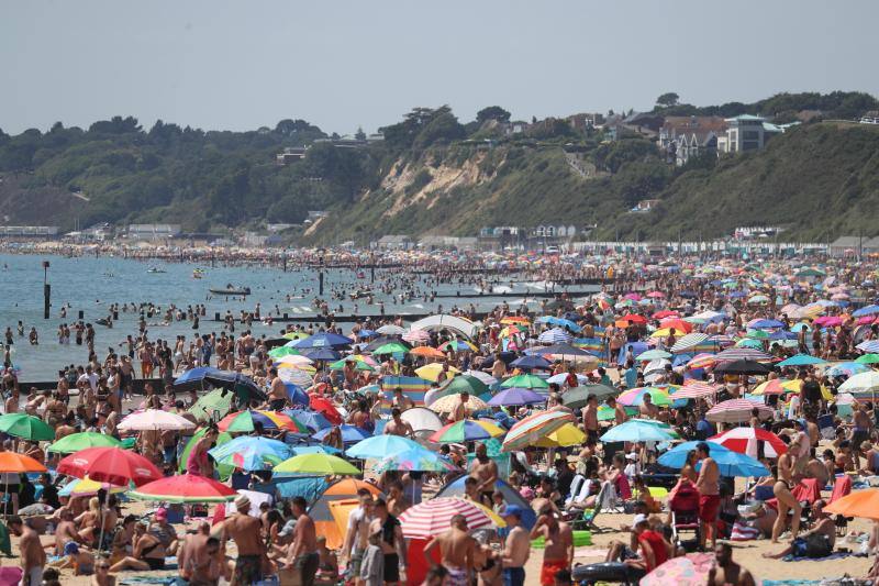 Caos en las playas de Reino Unido