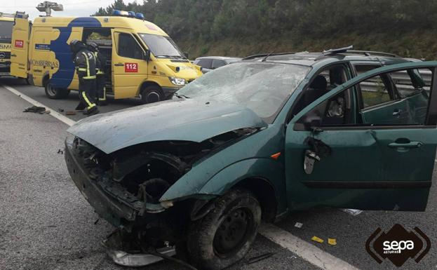 Un hombre resulta herido en un accidente de tráfico en Tapia de Casariego