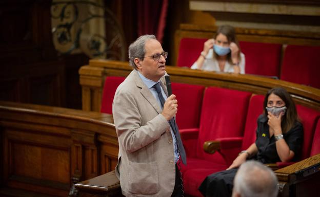 Torra exige a Sanchez negociar ya la fecha del referendum