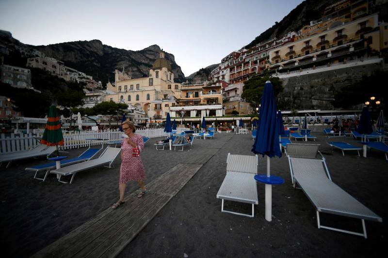 Un verano con menos turistas en Positano