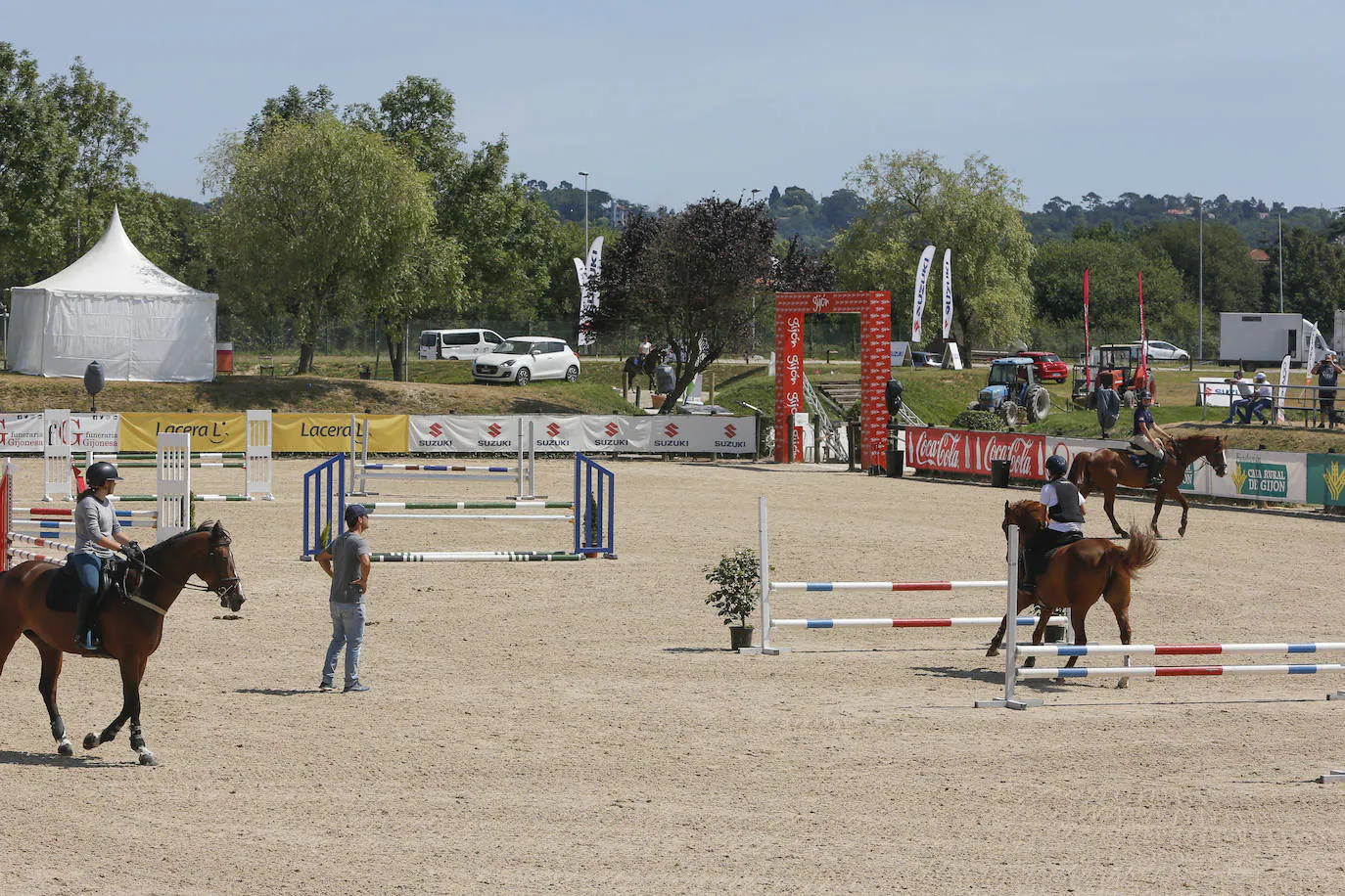 Entrenamiento con Sergio Álvarez Moya en el Gijón Horse Jumping