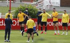 El Sporting prepara el partido frente al Extremadura