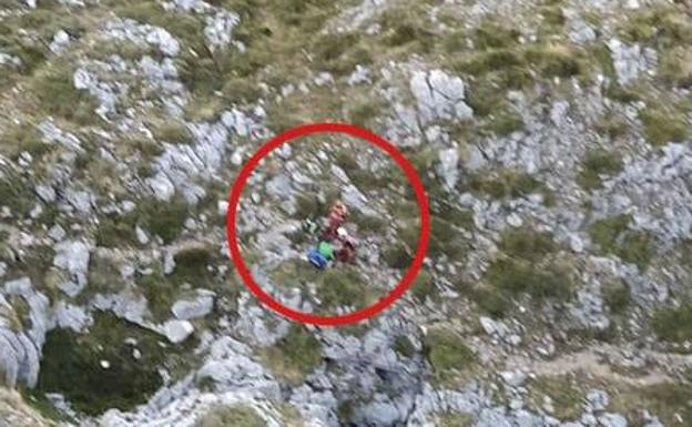 Evacuado en helicóptero un montañero en Onís