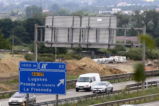 Las obras para ampliar la 'Y' de Oviedo a Lugones obligan a hacer cortes nocturnos