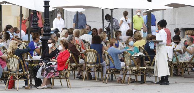 La fiesta se quedó en las terrazas del centro