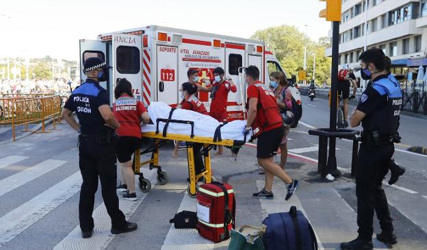 Herida en el Muro al sufrir un desmayo y golpearse la cabeza