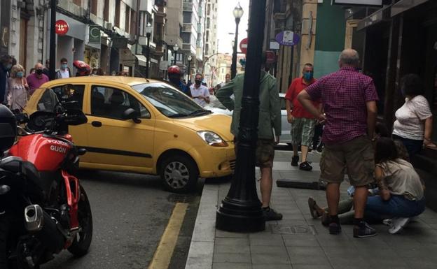 Tres personas atropelladas en el centro, Contrueces y Nuevo Gijón