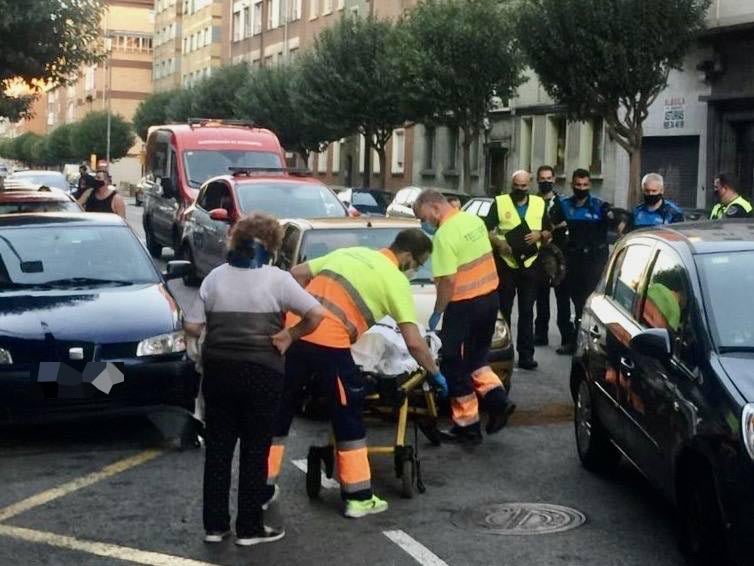 Colsión múltiple en Gijón