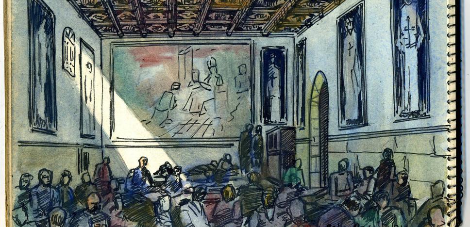 El dibujante asturiano que plasmó el horror de San Marcos