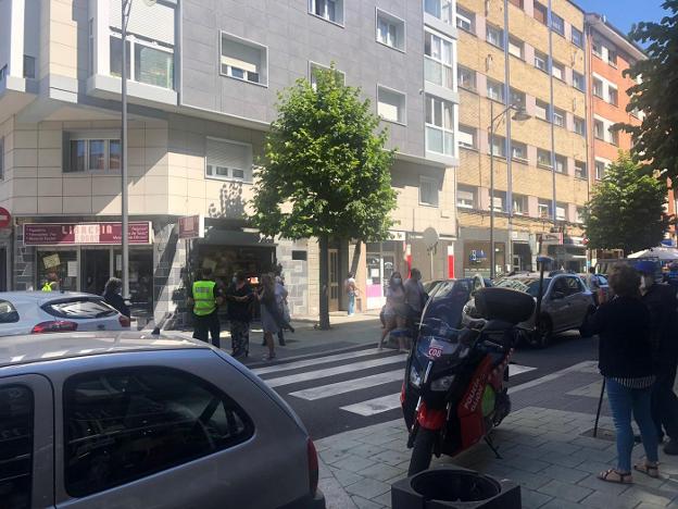 Dos atropellados en un paso de peatones en Gijón
