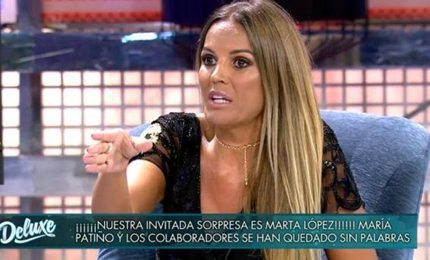 Marta López vuelve a Telecinco 23 días después de haber sido despedida