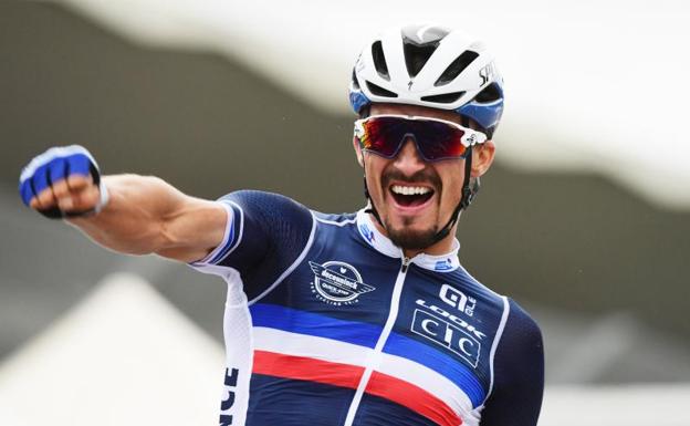 Alaphilippe reconquista para Francia el maillot arcoíris