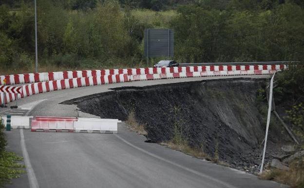 Adjudicadas las obras de estabilización del argayo del corredor del Aller por casi 390.000 euros