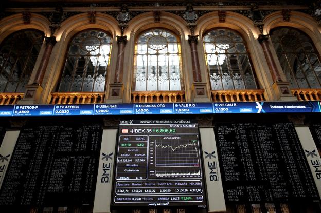 El Ibex-35 encadena su cuarta sesión al alza por la mejoría de Trump