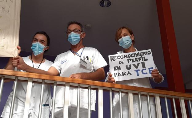 «Estamos viviendo una situación brutal», se queja la plantilla del Hospital de Cabueñes